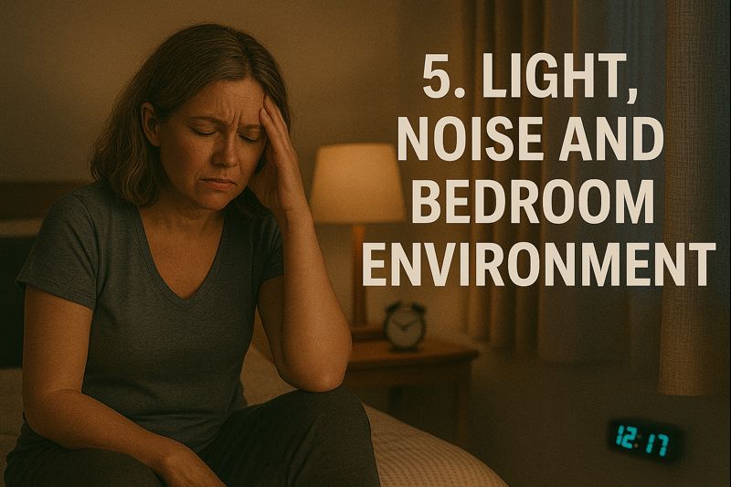 5. light, noise and bedroom environment