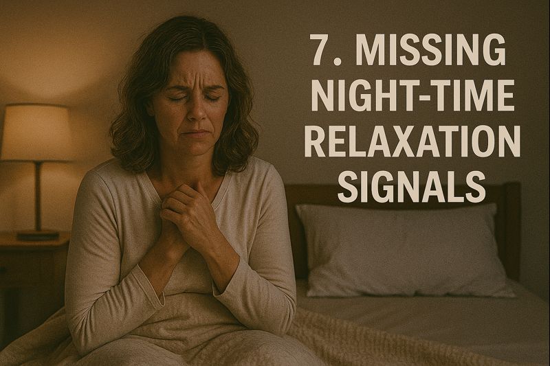 7. missing night time relaxation signals